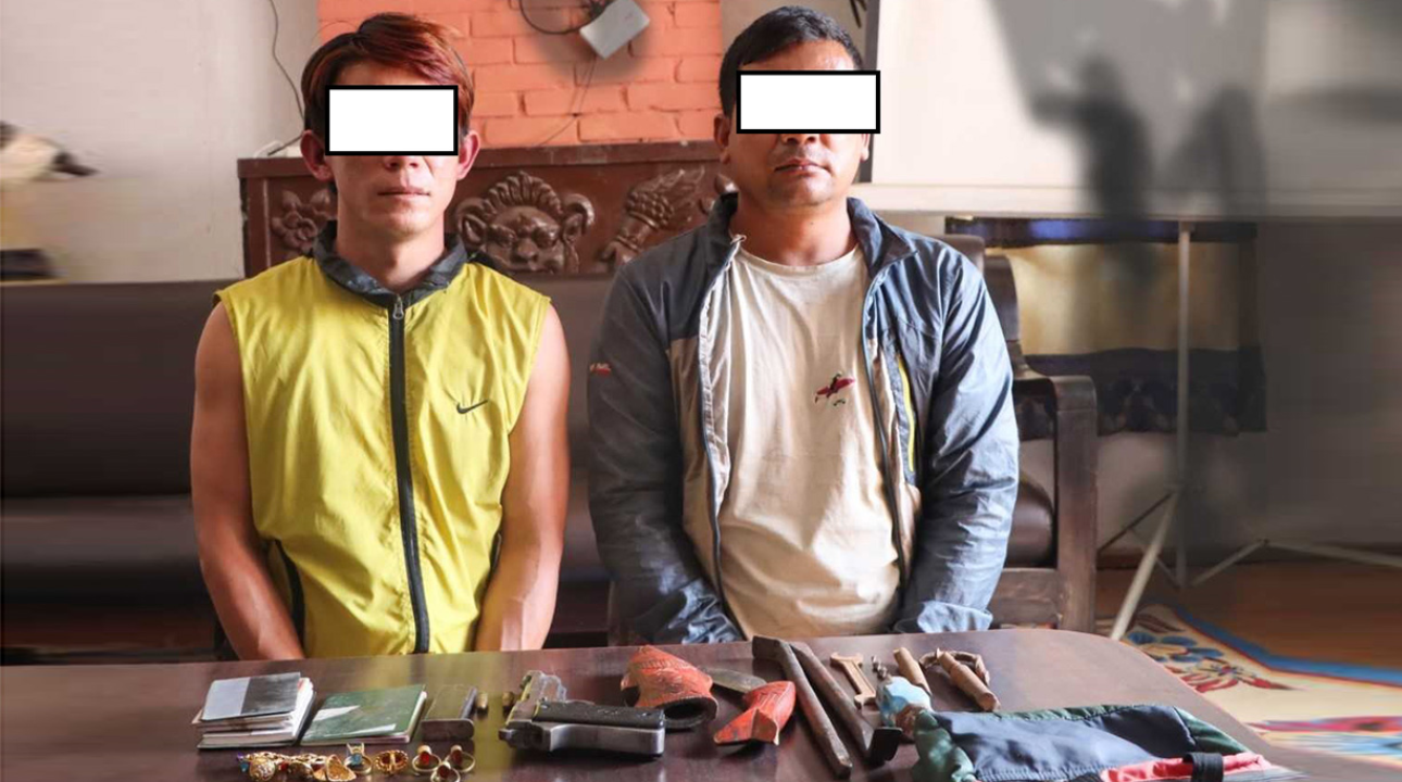 पेस्तोलसहित डँकैती गर्ने २ जना पक्राउ