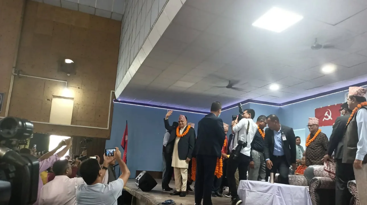 एमाले–राप्रपाको संयुक्त भेलामा ओली