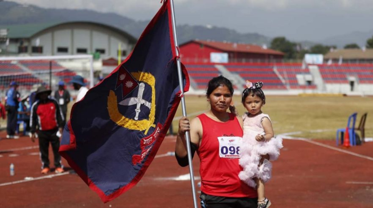 महिला ज्याभ्लिन थ्रोमा चन्द्रकलाको नयाँ राष्ट्रिय कीर्तिमानी