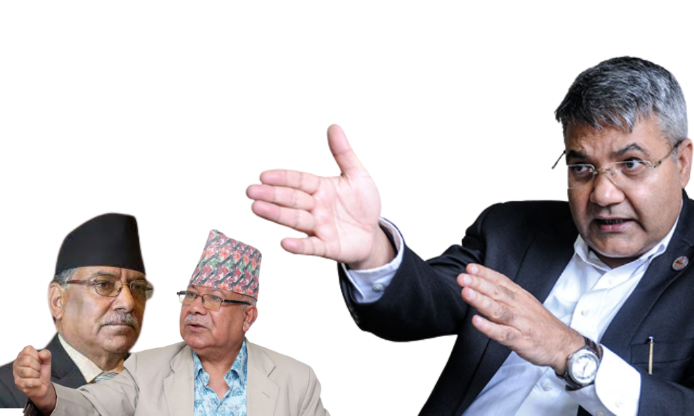 प्रचण्ड र माधवलाई  गोकुलको कटाक्ष ,अर्काको खेतमा मलजल गर्ने