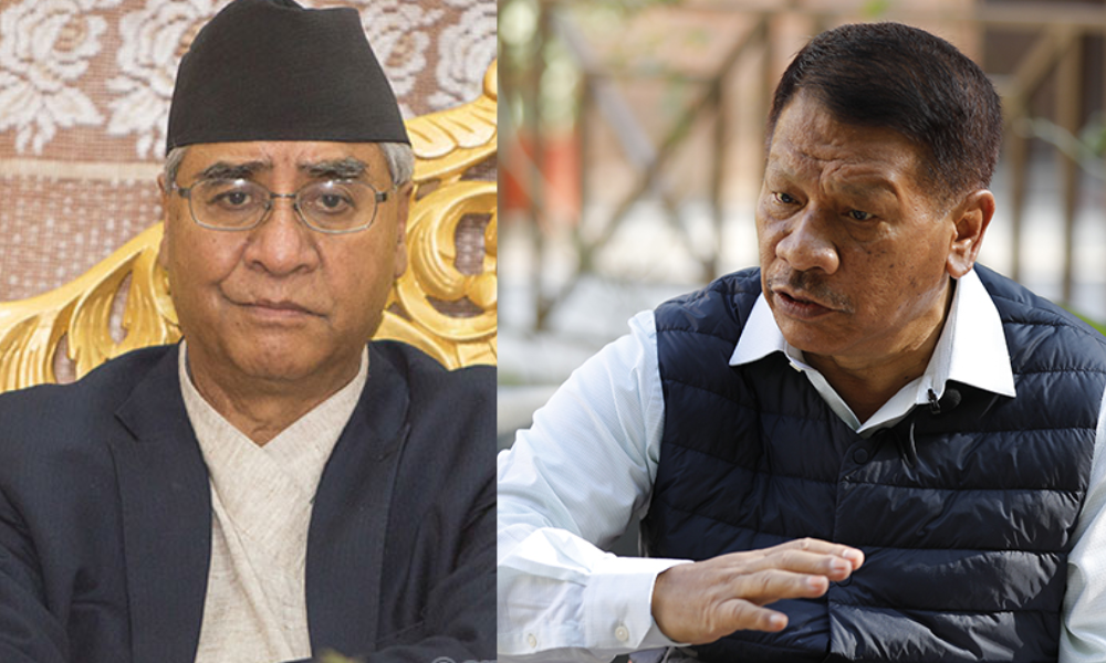 प्रचण्डले दिएको सन्देश लिएर प्रकाशमान सिंह पुगे प्रधानमन्त्री देउवा कहाँ