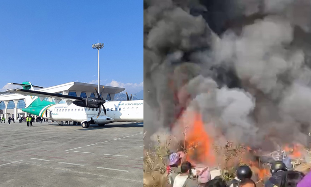 पोखराको नयाँ विमानस्थलमा डेमो उडान गरेकै जहाज दुर्घटनामा