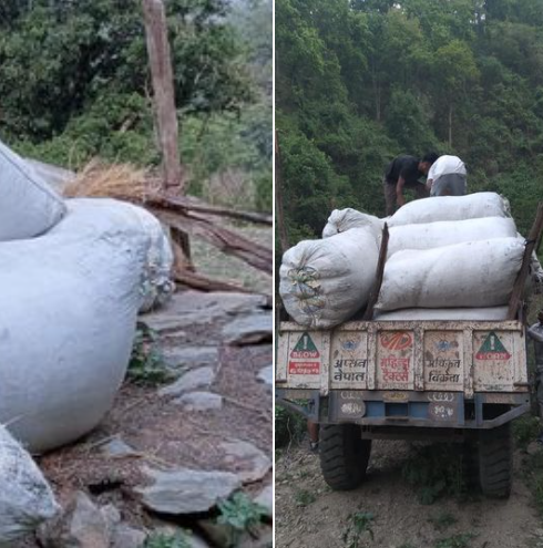 क्रान्तिकारी कम्युनिष्ट   पार्टी डडेल्धुराले वरामद गरेको अवैध जडिवुडी सवडिभिजन वनकार्यालय डडेल्धुरा आलीताल लाई हस्तातरण