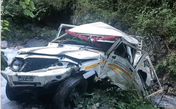 दार्चुलामा जीप दुर्घटना हुँदा एक जनाको ज्यान गयो