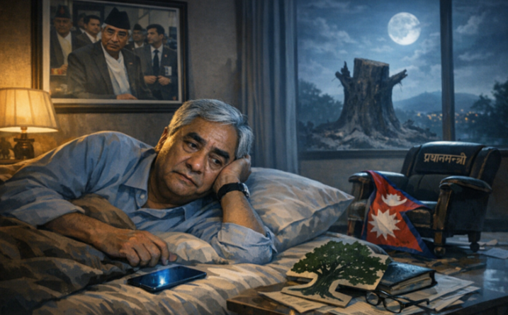 देउवाको मनोवाद : सभाविनाको पति, रुखविनाको सुख