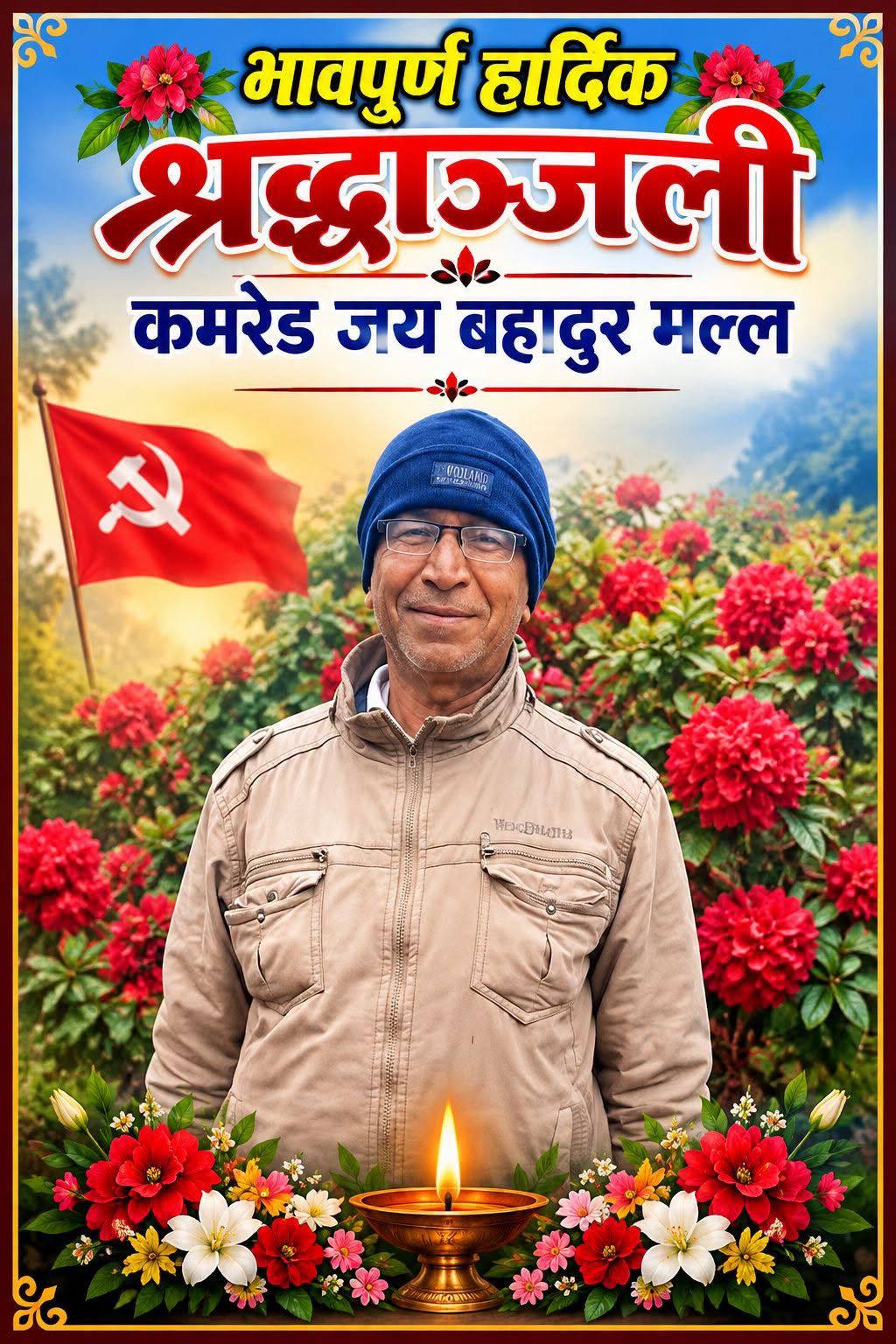 मजदुर नेता जयवहादुर मल्लको निधन  हार्दिक श्रध्दाञ्जली दिने क्रम जारी
